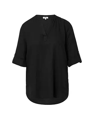 S.OLIVER | T-shirt blouse | schwarz